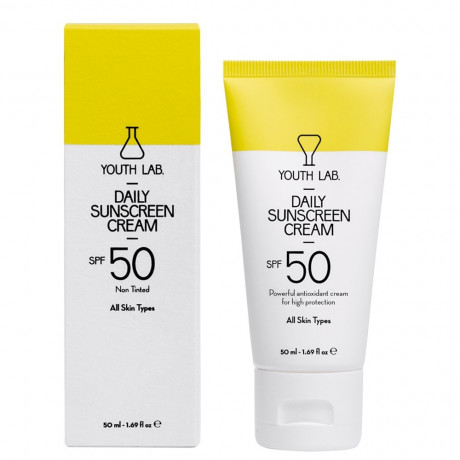 YOUTH LAB. Daily Sunscreen Cream SPF 50_Non Tinted_All Skin Types Ежедневный солнцезащитный крем SPF 50_Без тонирования_Все типы кожи