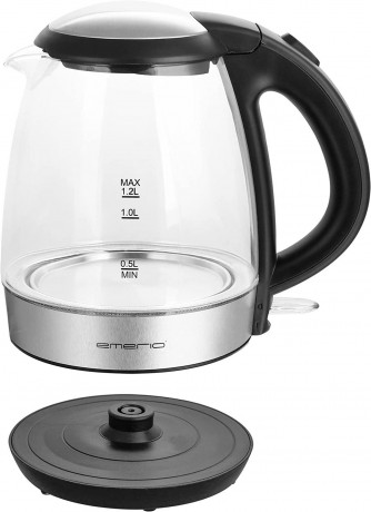 Emerio Emerio Wasserkocher ?WK-125145 Glas-Wasserkocher, 2200 W Чайник Emerio ?WK-125145 стеклянный чайник, 2200 Вт