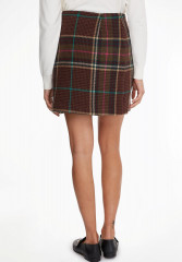 Tommy Hilfiger CHECK SHORT Wrap skirt grun CHECK SHORT Юбка с запахом зеленый