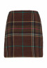 Tommy Hilfiger CHECK SHORT Wrap skirt grun CHECK SHORT Юбка с запахом зеленый