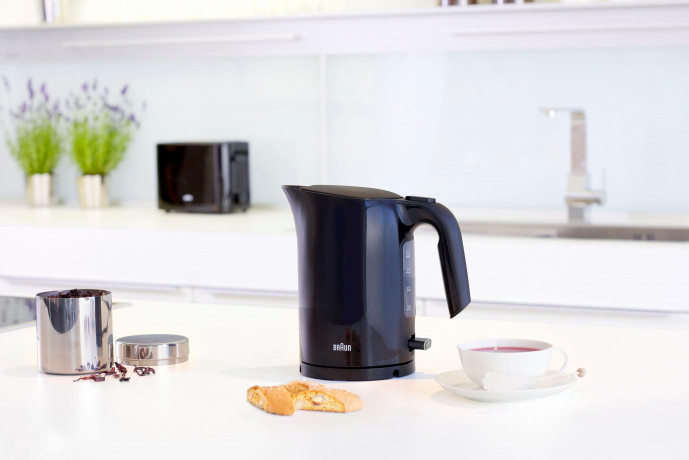 Braun Braun Wasserkocher WK 3000 BK, 1 l, 2200 W Schwarz Чайник Braun WK 3000 BK, 1 л, 2200 Вт