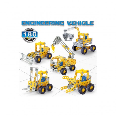 Hocan Padagogisches Bausteinspielzeug Technische Fahrzeugmontage Обучающая игрушка из строительных блоков Сборка технического автомобиля