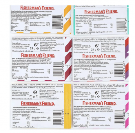 Набор Fisherman's Friend Friendship Selection, 12 шт х 25 г, с металлическим контейнером для хранения