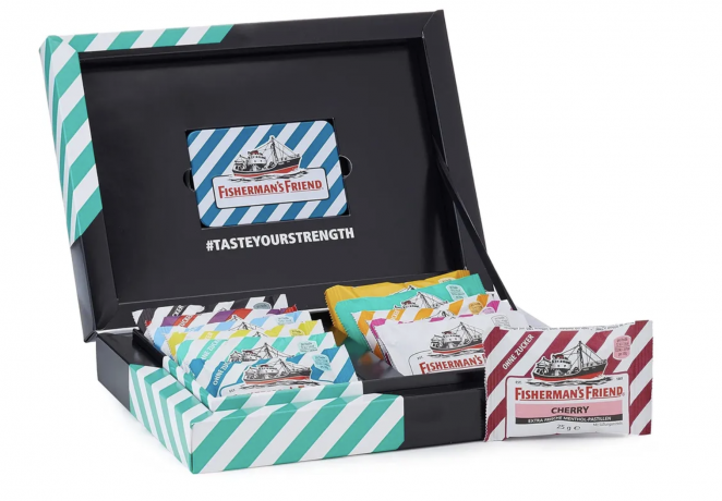 Набор Fisherman's Friend Friendship Selection, 12 шт х 25 г, с металлическим контейнером для хранения