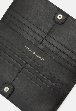 Tommy Hilfiger CASUAL CHIC LARGE WALLET Wallet black БОЛЬШОЙ КОШЕЛЕК CASUAL CHIC Бумажник черный