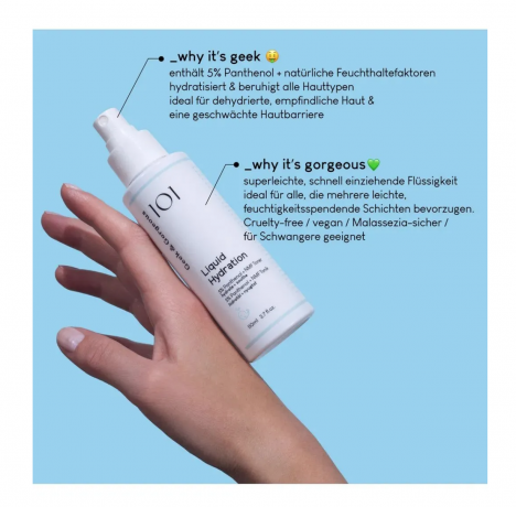 Geek & Gorgeous SET: 101 Liquid Hydration + Gesichtscreme Happier Barrier, Набор для ухода за лицом для женщин (Венгрия), тоник Liquid Hydration 110 мл + крем Happier Barrier 50 мл, увлажнение и восстановление кожного барьера, пантенол 5%, сквалан, керами