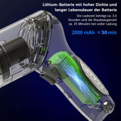 Yoyaxi Yoyaxi Akku-Handstaubsauger 12000pa Leistungsstarker Autostaubsauger, Leise, aber leistungsstark,Ideal fur die tagliche Reinigung vom Schwarz еспроводной ручной пылесос Yoyaxi 12000pa Мощный автомобильный пылесос, тихий, но мощный, идеально подходи