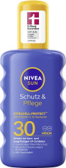 NIVEA SUN Schutz &amp; Pflege Sonnenspray LSF 30, 200 ml, Нивеа Солнцезащитный спрей, SPF 30, водостойкий, увлажнение, 200 мл