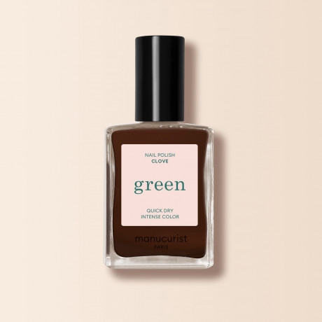 Manucurist Green Nagellack Clove 15ml, Лак для ногтей Clove (Франция), стойкое покрытие без сколов, безопасная растительная формула 9 Free, 15мл