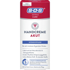 SOS Handcreme Akut, 100 ml, SOS Derma Care Крем для рук, для очень сухой и раздраженной кожи, 5-компонентный уход, при нейродермите, 100 мл