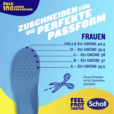 SCHOLL GelActiv Einlegesohlen WORK Gr. S 35-40,5, 1 St, Шолль Гелевые стельки для рабочей обуви, размер 35-40,5, 1 пара