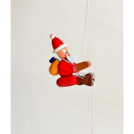 Holzspielzeug Kletterfigur Weihnachtmann Деревянная игрушка-скалолаз Дед Мороз