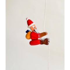Holzspielzeug Kletterfigur Weihnachtmann Деревянная игрушка-скалолаз Дед Мороз