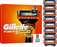 GILLETTE Rasierklingen, Fusion5 Power, 8 St, Джилетт Сменные кассеты Fusion5 Power для мужской бритвы, 8 шт.