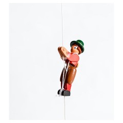 Holzspielzeug Kletterfigur Bergsteigerin Деревянная игрушка альпинист фигурка