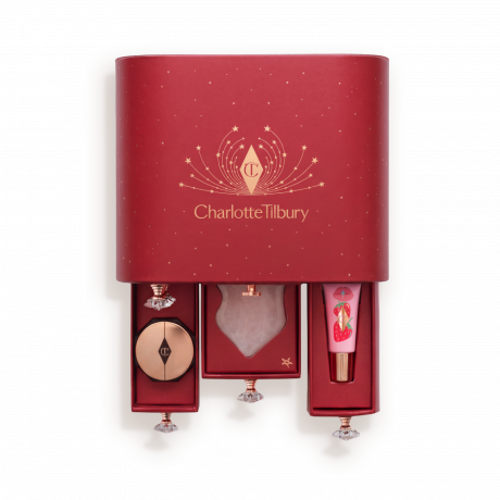 Charlotte Tilbury Hollywood Beauty Wonderland Advent Calendar 2026, Адвент-календарь 2026 с декоративной косметикой для лица, глаз и губ, уходом за кожей и аксессуарами, 15 подарков