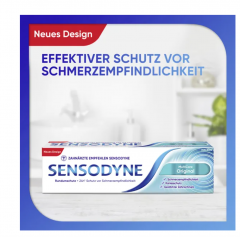 Sensodyne MultiCare Original Zahncreme 75ml, Зубная паста: формирует защитный слой, уменьшает чувствительность, уход за деснами, 75мл