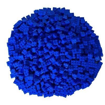 LEGO LEGO 2x2 Steine Blau - 250 Stuck - Blue bricks 3003 LEGO 2x2 кирпичи синие - 250 штук - Синие кирпичи 3003