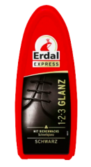 Erdal Schuhcreme Schuhschwamm Express 1-2-3 Glanz Schwarz, 1 St, Блеск Губка для обуви чёрная, 1 шт