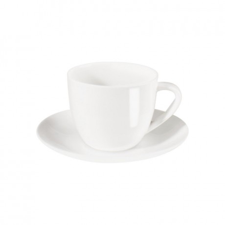 ASA SELECTION ASA A Table Weiss Cappuccinotasse mit Untertasse 0,25 L Чашка для капучино ASA A Table Weiss с блюдцем 0,25 л