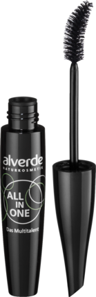 alverde NATURKOSMETIK Тушь для ресниц All in One schwarz 010, 12 мл