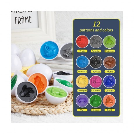 Vicabo Auto Passenden Spielzeug Eier Farbe Form Geometrische Lernspielzeug Padagogisches Spielzeug Lernspiele fur Kinder Подходящая игрушка в виде автомобиля