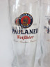 Бокалы пивные винтажные Paulaner München, 4 шт., 500 мл, стекло, 25,5 x 8 см, Германия, 1970-80гг.