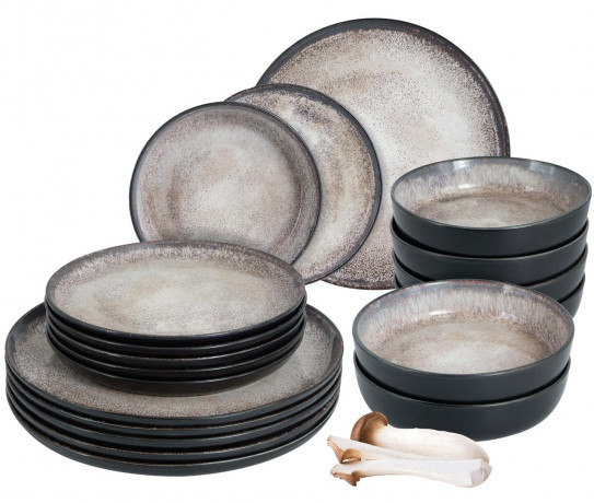 Moritz & Moritz Moritz & Moritz Tafelservice beige 18-tlg. Digital schwarz Сервиз Moritz &amp; Moritz бежевый, 18 предм. Цифровой