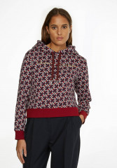Tommy Hilfiger REG AO MONOGRAM Sweatshirt deep rouge multi REG AO МОНОГРАММА Толстовка глубокие румяна мульти