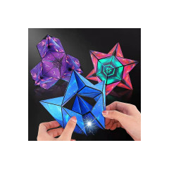 Debuy Magnetischer Tesserakt 3d dreidimensionaler geometrischer Tesserakt magnetische Kinder profitieren Intelligenz Magnetisches Spielzeug Магнитный Тессеракт 3D Трехмерный Геометрический Тессеракт Магнитный Детский Пособие Интеллект Магнитная Игрушка