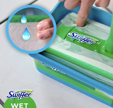 Swiffer wet refills lemon 10stk x 5packs, Влажные салфетки для швабры для уборки кухни, пола, дома, с ароматом цитрусовых 10шт х 5 упаковок