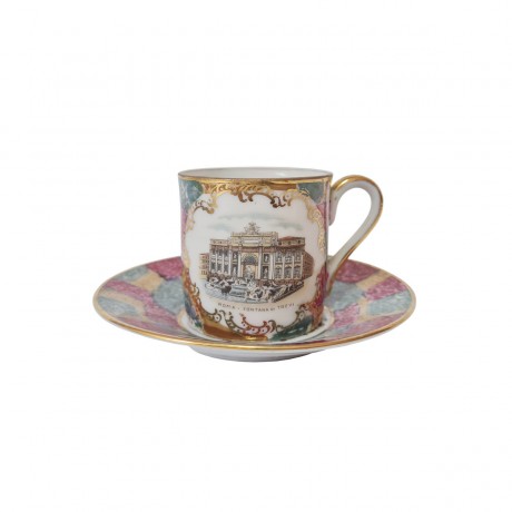 P.R. Bavaria Чайная пара "Достопримечательности Рима", Германия, 1960-70гг.