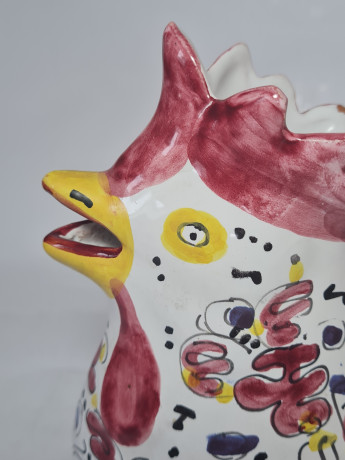 Labor Deruta Кувшин в форме курицы разноцветный, 20 x 15 см, Германия, 1960-70гг.