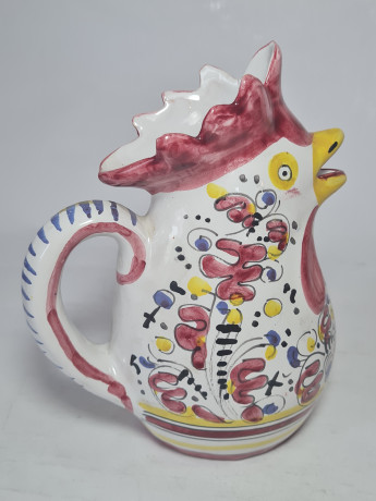 Labor Deruta Кувшин в форме курицы разноцветный, 20 x 15 см, Германия, 1960-70гг.