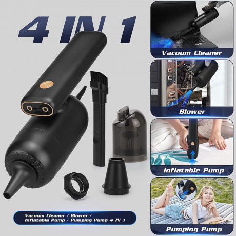 Yoyaxi Yoyaxi Akku-Handstaubsauger 3-in-1-Multifunktion, beutellos, Umfasst eine breite Palette von Zubehor,drehbar,Beleuchtet mit LEDs Schwarz Беспроводной ручной пылесос Yoyaxi многофункциональный 3-в-1, без мешка, включает в себя широкий выбор аксессуа