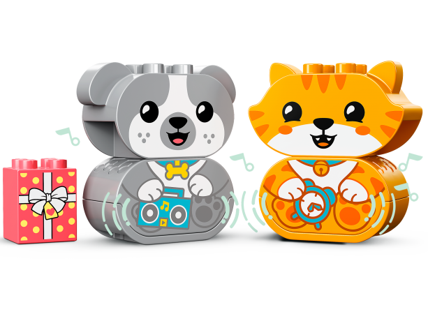 Lego Mein erstes Hundchen \u0026 Katzchen – mit Ton Мой первый щенок и котенок - со звуком