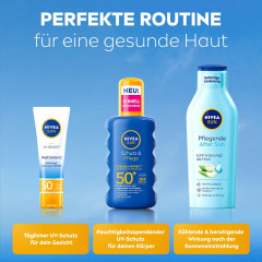 NIVEA SUN Sonnenspray Schutz &amp; Pflege LSF 50+, 200 ml, Нивеа Солнцезащитный спрей, SPF 50+, водостойкий, увлажнение, 200 мл