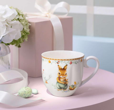 Villeroy & Boch Jahresbecher 2026 Пасхальная чашка с кроликом для горячих напитков, ограниченная серия, 390 мл