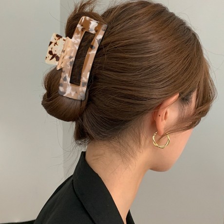 Chris Rubin Ruby Haarklammer White Marble Рубиновая заколка для волос