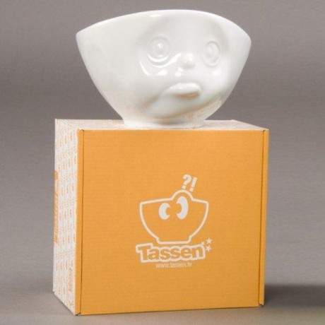 Fiftyeight Products TV Tassen Schale weiss schmollend 0,5 L Чаша для телевизора белая выпуклая 0,5 л