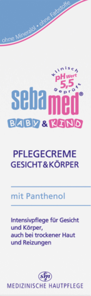 sebamed Baby и Kind Крем для ухода за лицом и телом, 75 мл