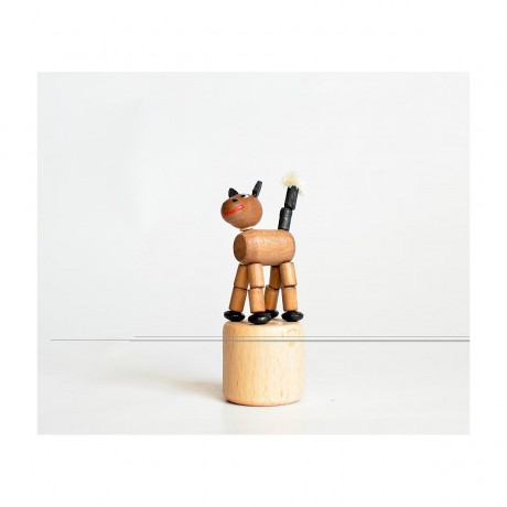 Holzspielzeug Wackelfigur Pferd braun Деревянная игрушка кивая лошадь коричневый