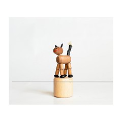 Holzspielzeug Wackelfigur Pferd braun Деревянная игрушка кивая лошадь коричневый