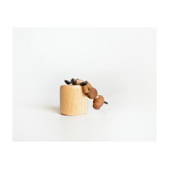 Holzspielzeug Wackelfigur Pferd braun Деревянная игрушка кивая лошадь коричневый