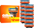 GILLETTE Rasierklingen, Fusion5, 12 St, Джилетт Сменные кассеты Fusion5 для мужской бритвы, 12 шт.