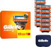 GILLETTE Rasierklingen, Fusion5, 12 St, Джилетт Сменные кассеты Fusion5 для мужской бритвы, 12 шт.