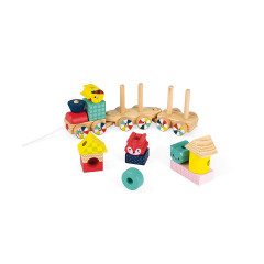 Janod Baby Forest Nachziehzug Klein (Holz) Baby Forest Pull-along Small (дерево)