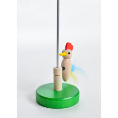 Holzspielzeug Klopfvogel Pickhahn natur Деревянная игрушка-молоток собирает петуха натуральный