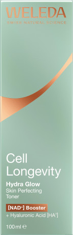 WELEDA Cell Longevity Hydra Glow Skin Perfecting Toner, 100 ml, Тоник для лица Hydra Glow с гиалуроновой кислотой для всех типов кожи, 100 мл
