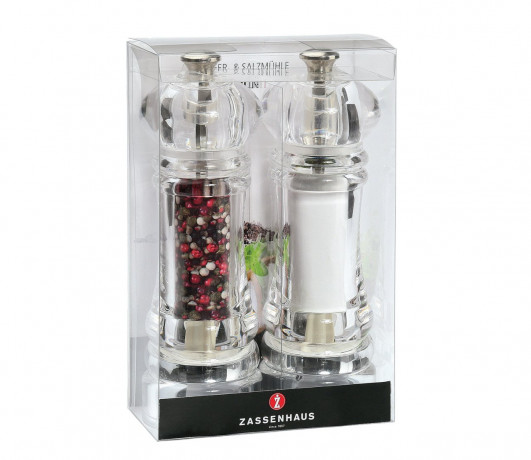 Zassenhaus Zassenhaus Set Pfeffermuchle\/Salzmuchle 18 cm BERLIN klar Комплект Zassenhaus Pfeffermchle/Salzmchle 18 см БЕРЛИН